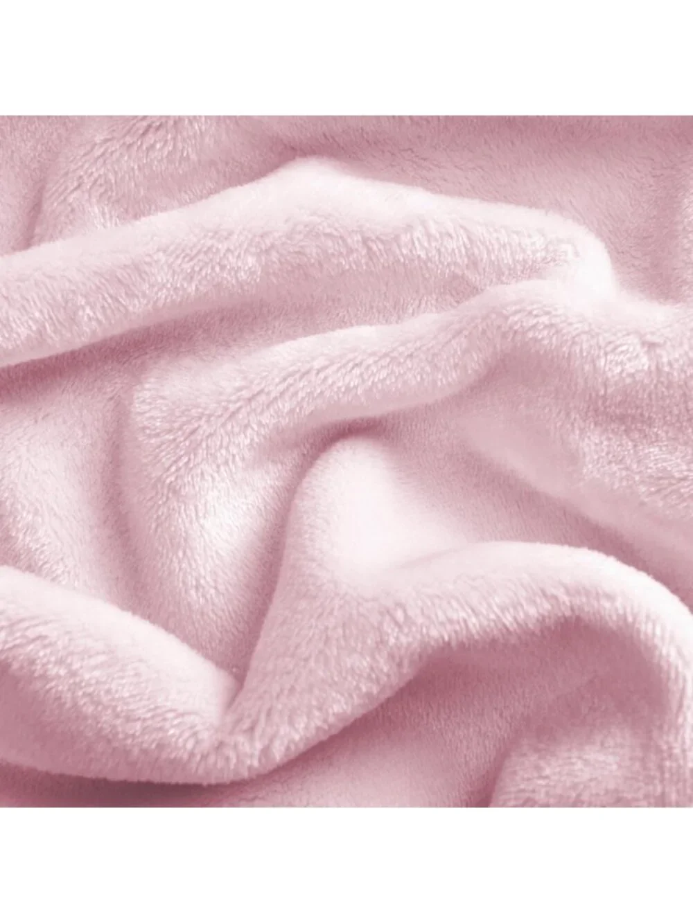 Cozy Lightweight Flannel Fleece Throw Blanket, Soft All-Season Pink 50x60